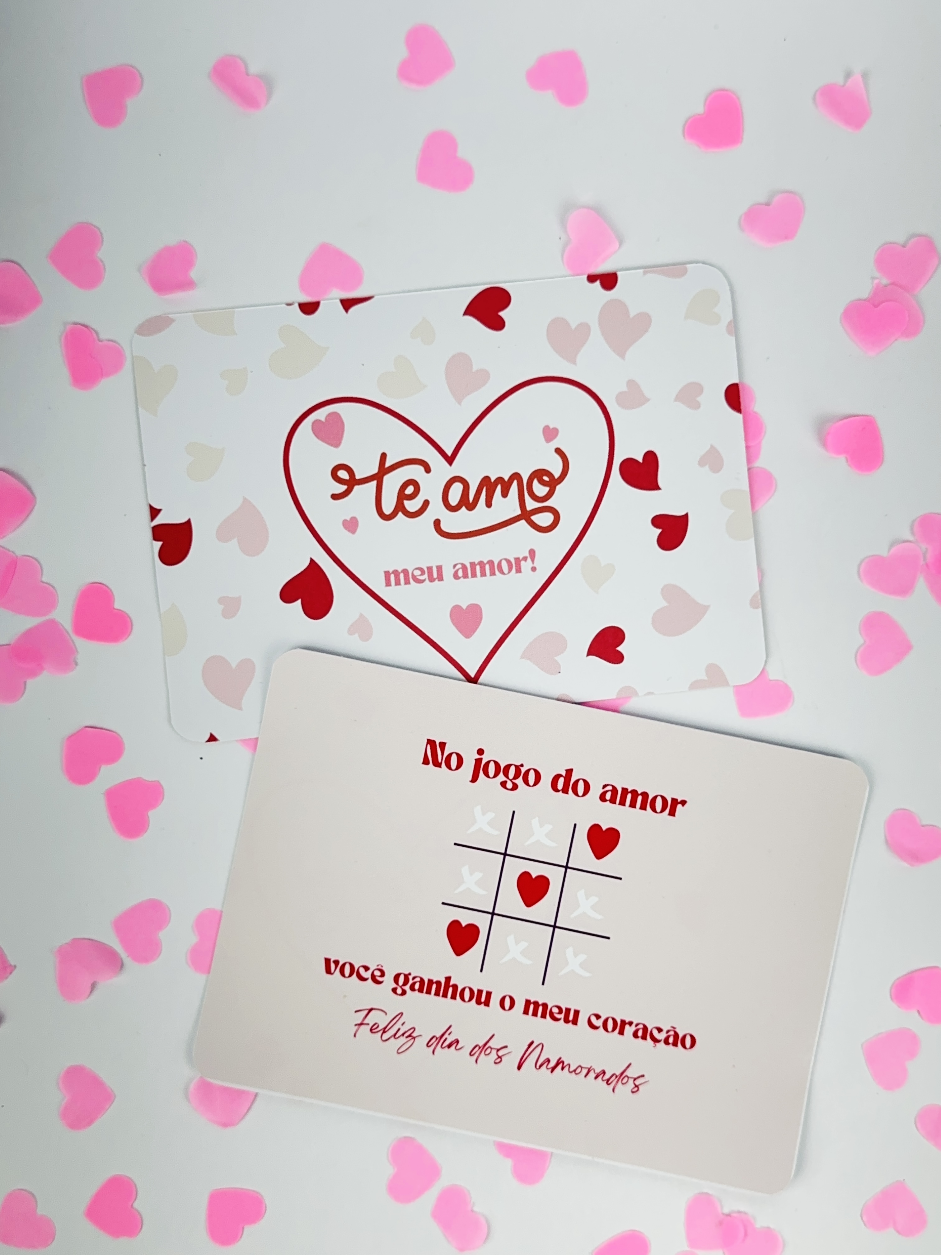 Cartão jogo do amor personalizado de dia dos namorados